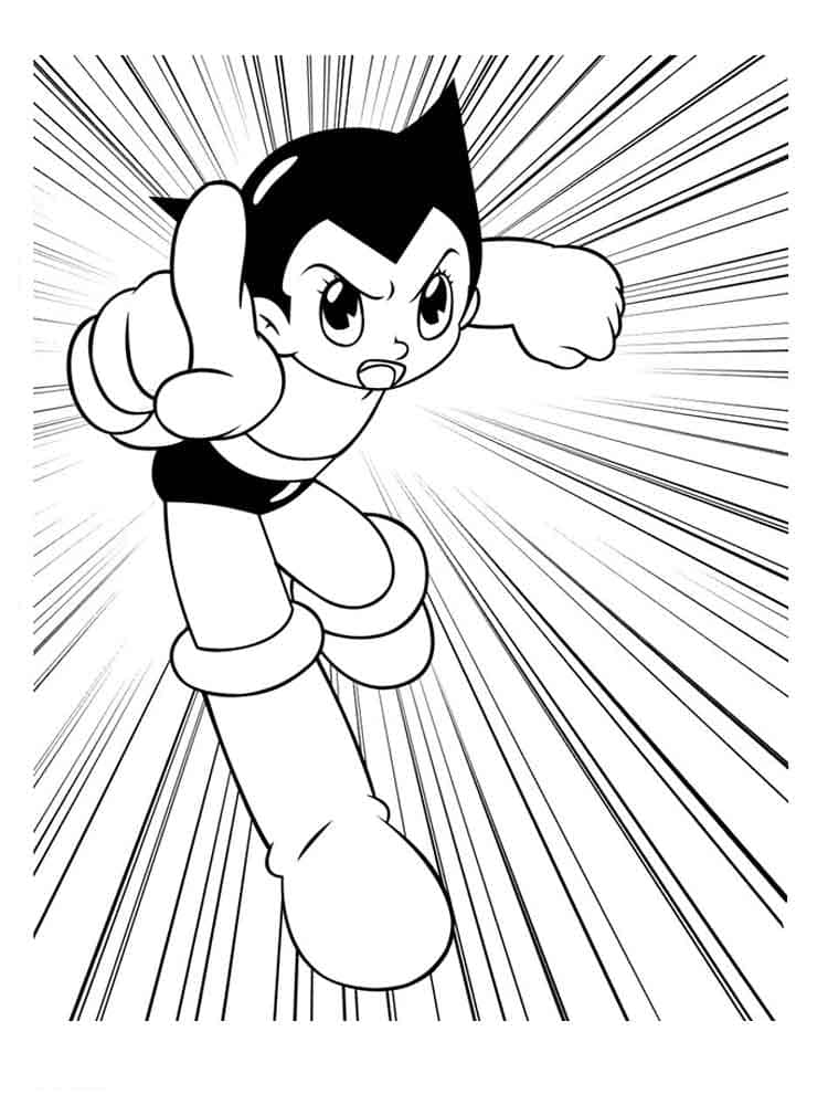 Astro boy de colorat p23