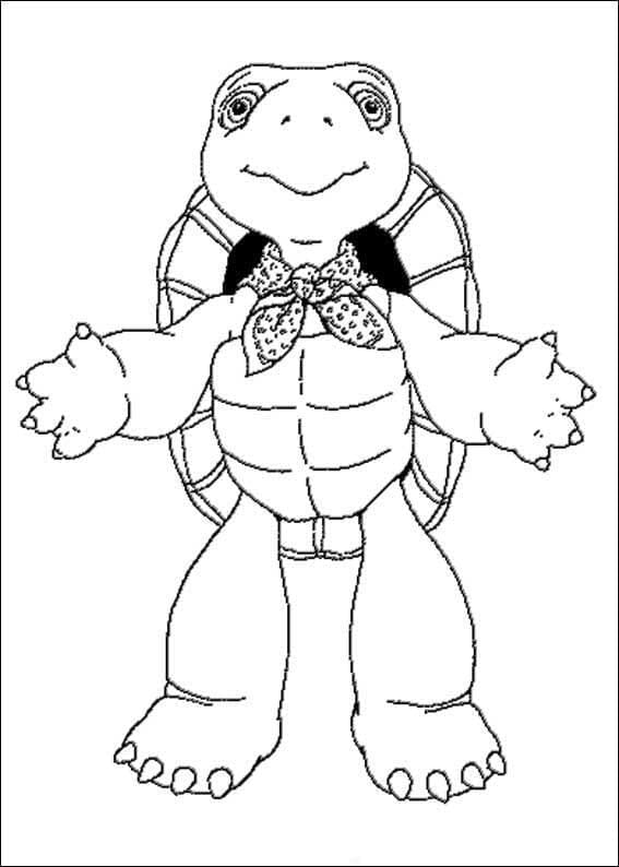 Franklin the turtle de colorat p35