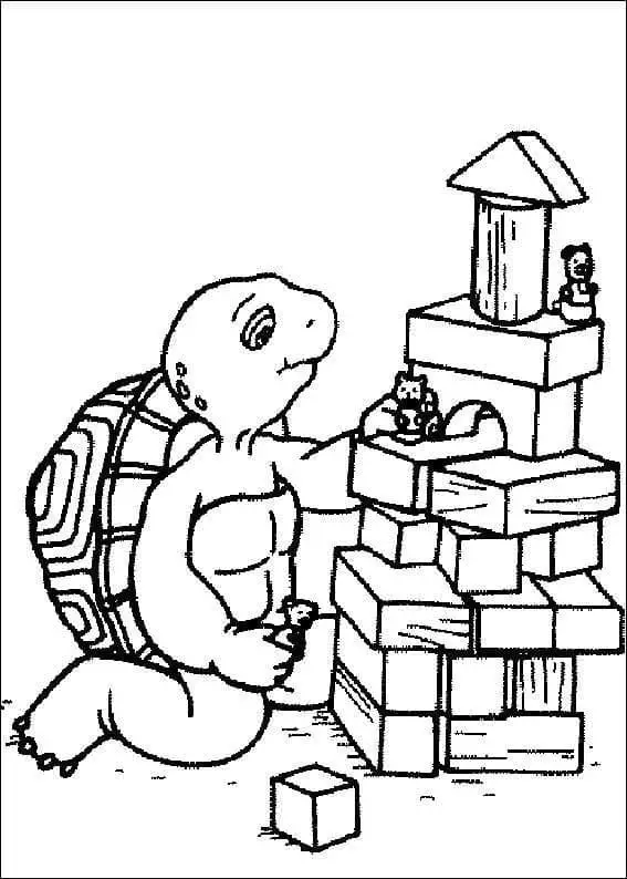 Franklin the turtle de colorat p43