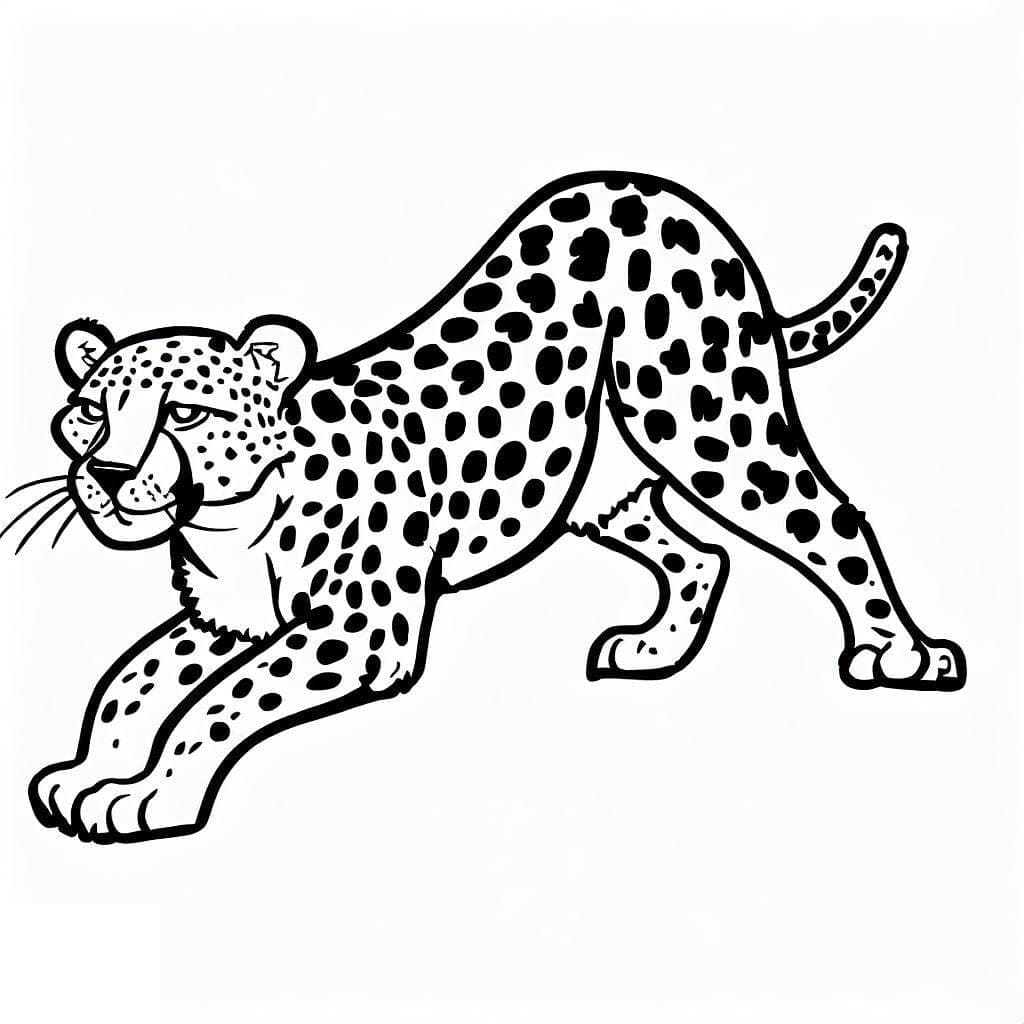 Ghepard de colorat p17