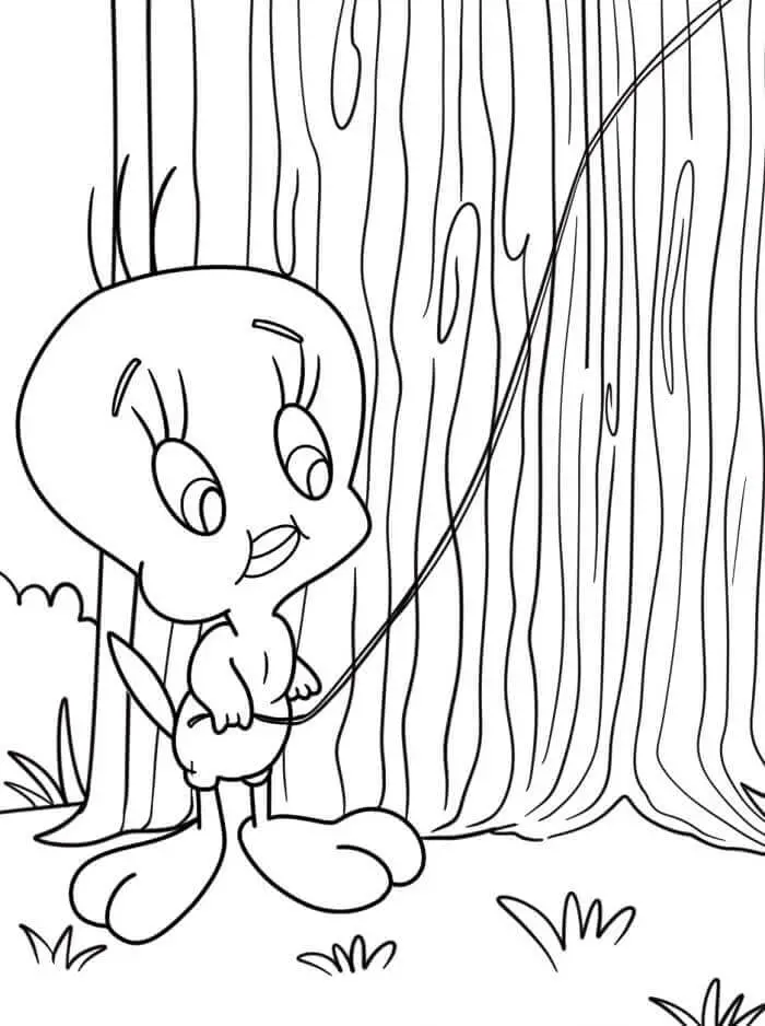 Fise de Colorat cu Imprimabile Gratuite Tweety