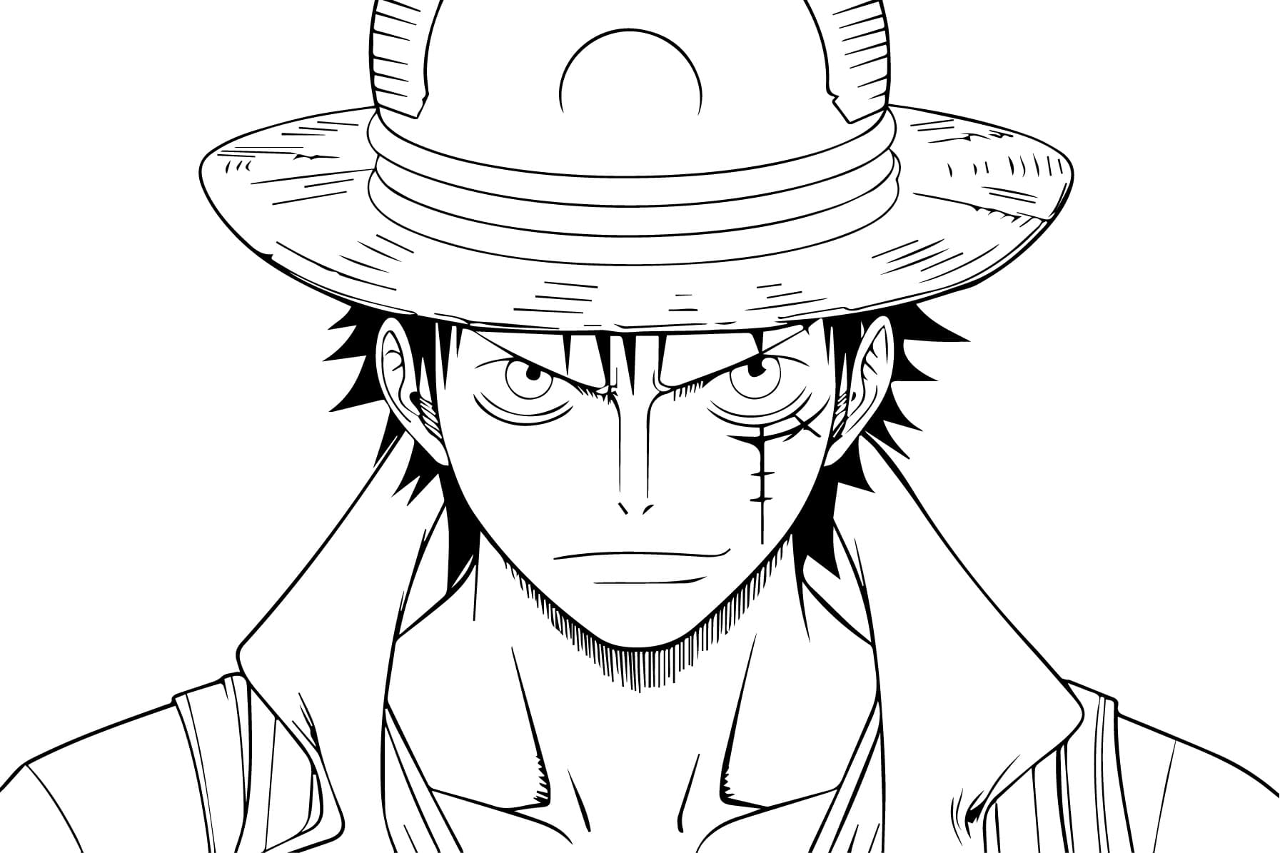 Luffy de colorat p15