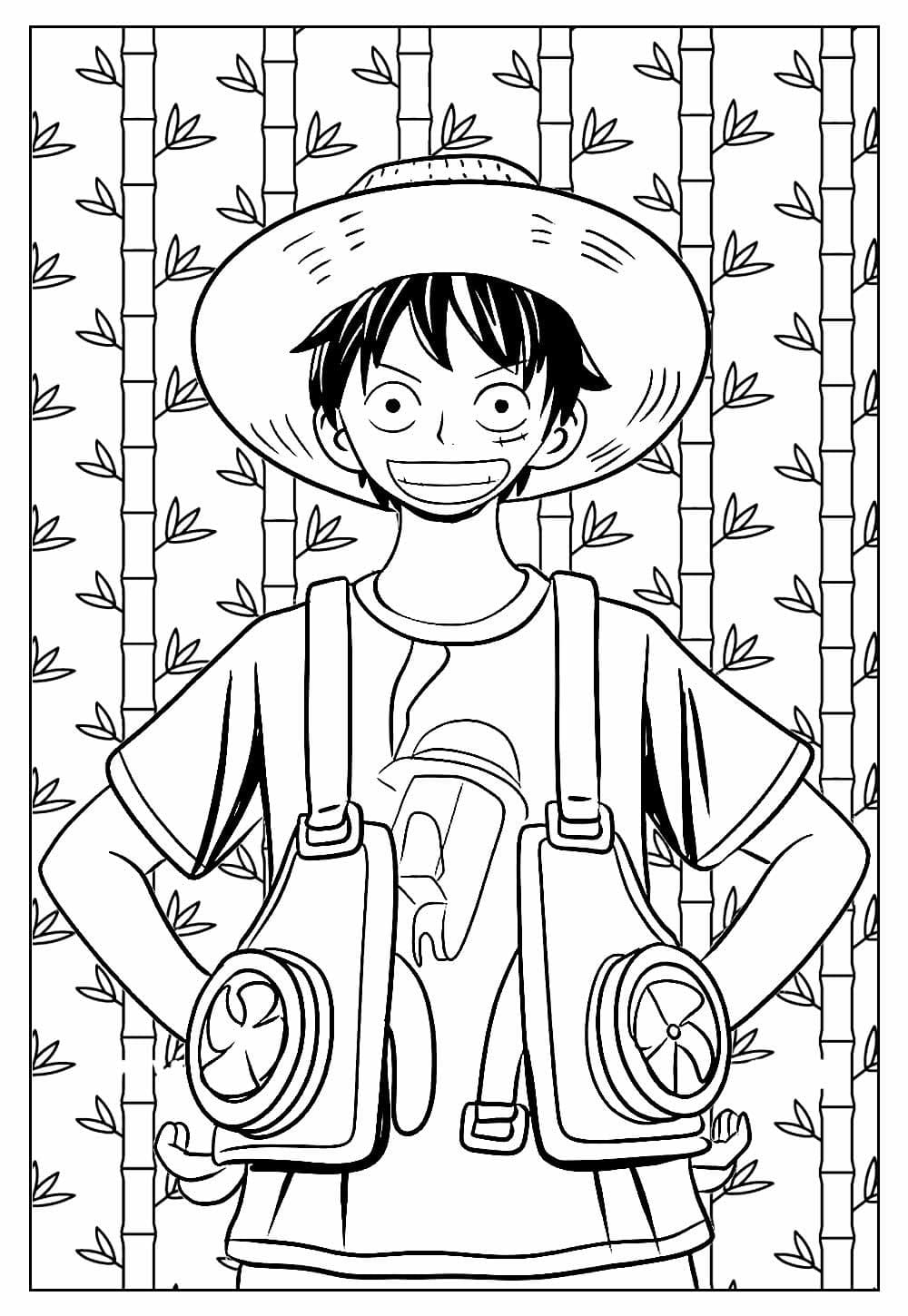 Luffy de colorat p17