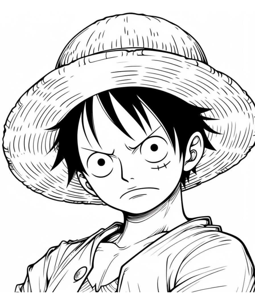 Luffy de colorat p19