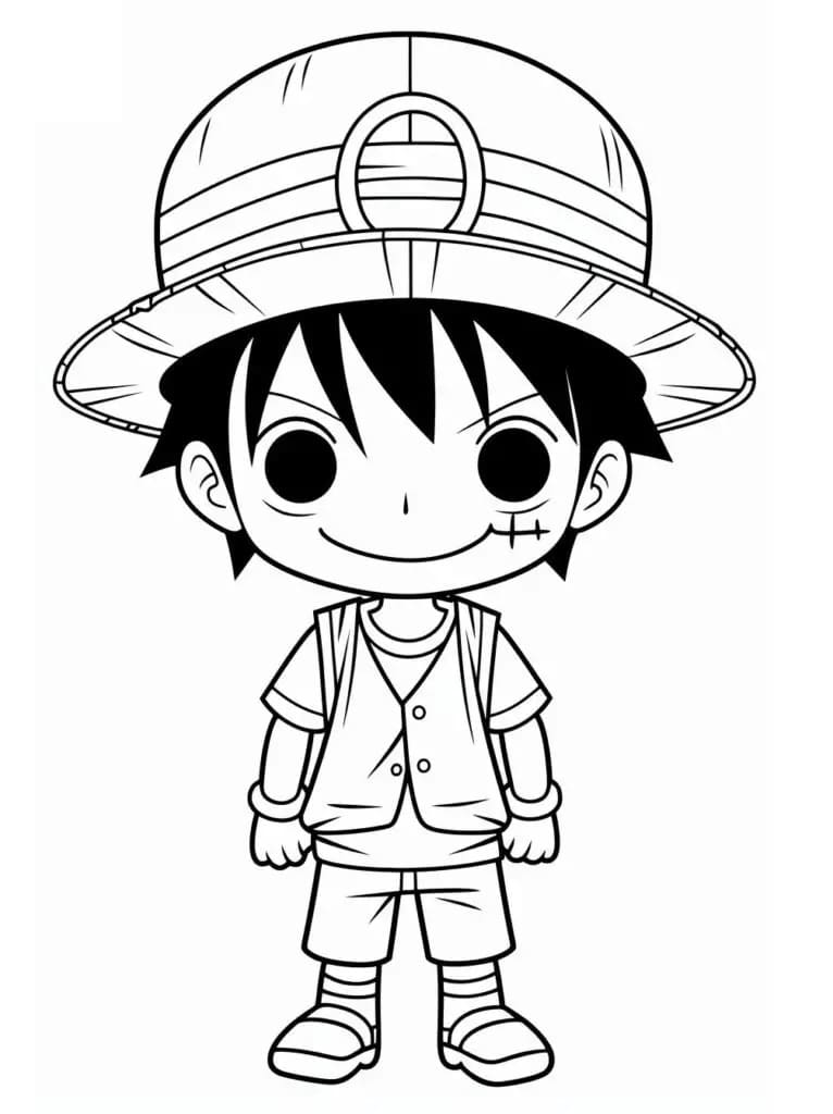 Luffy de colorat p24