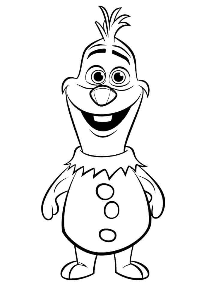 Fise de Colorat cu Micul Olaf