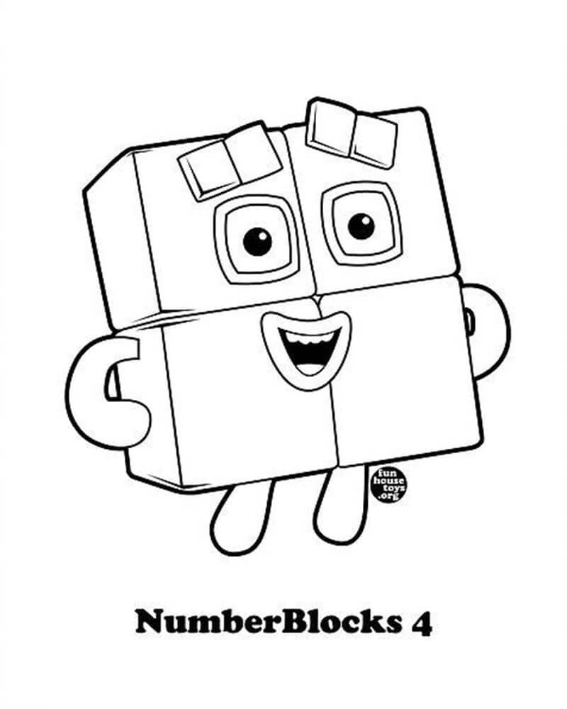 Numberblocks de colorat p06