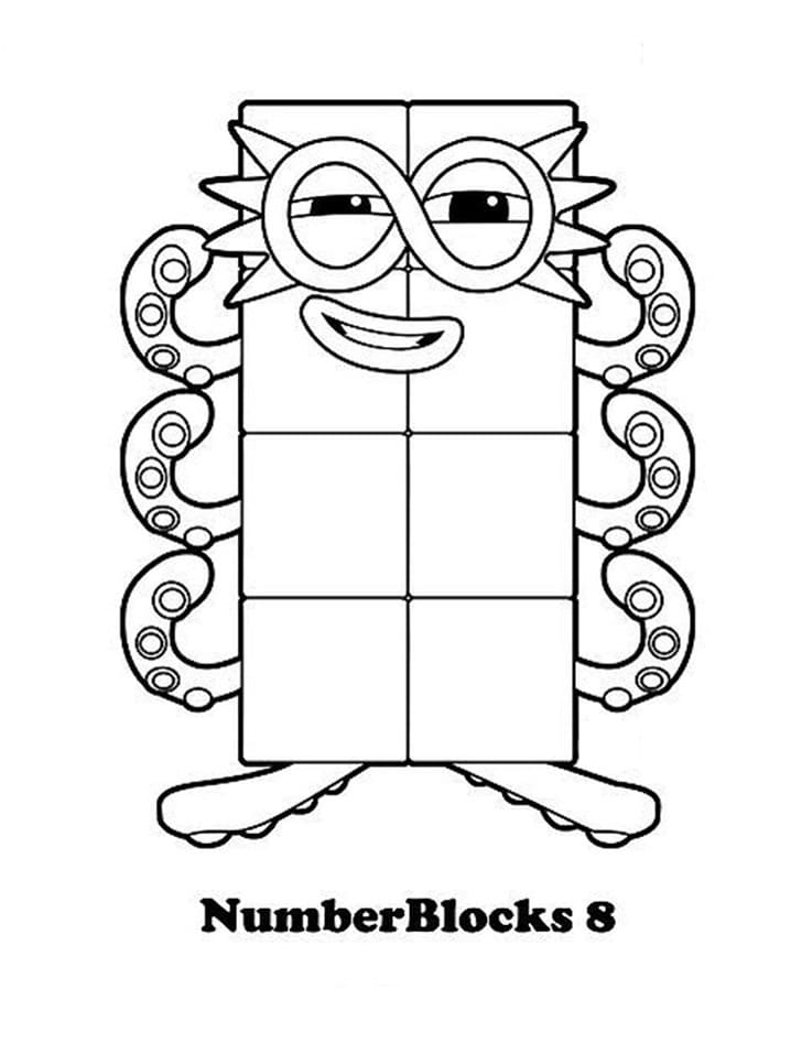 Numberblocks de colorat p09