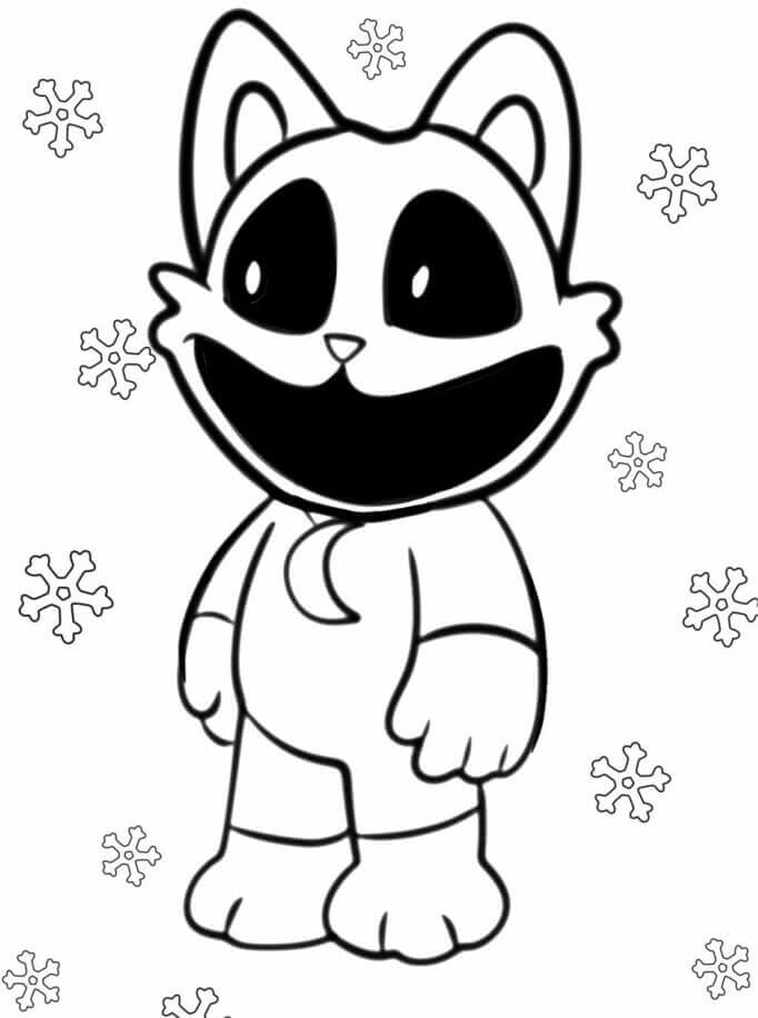 Fise de colorat cu Smiling Critters Catnap
