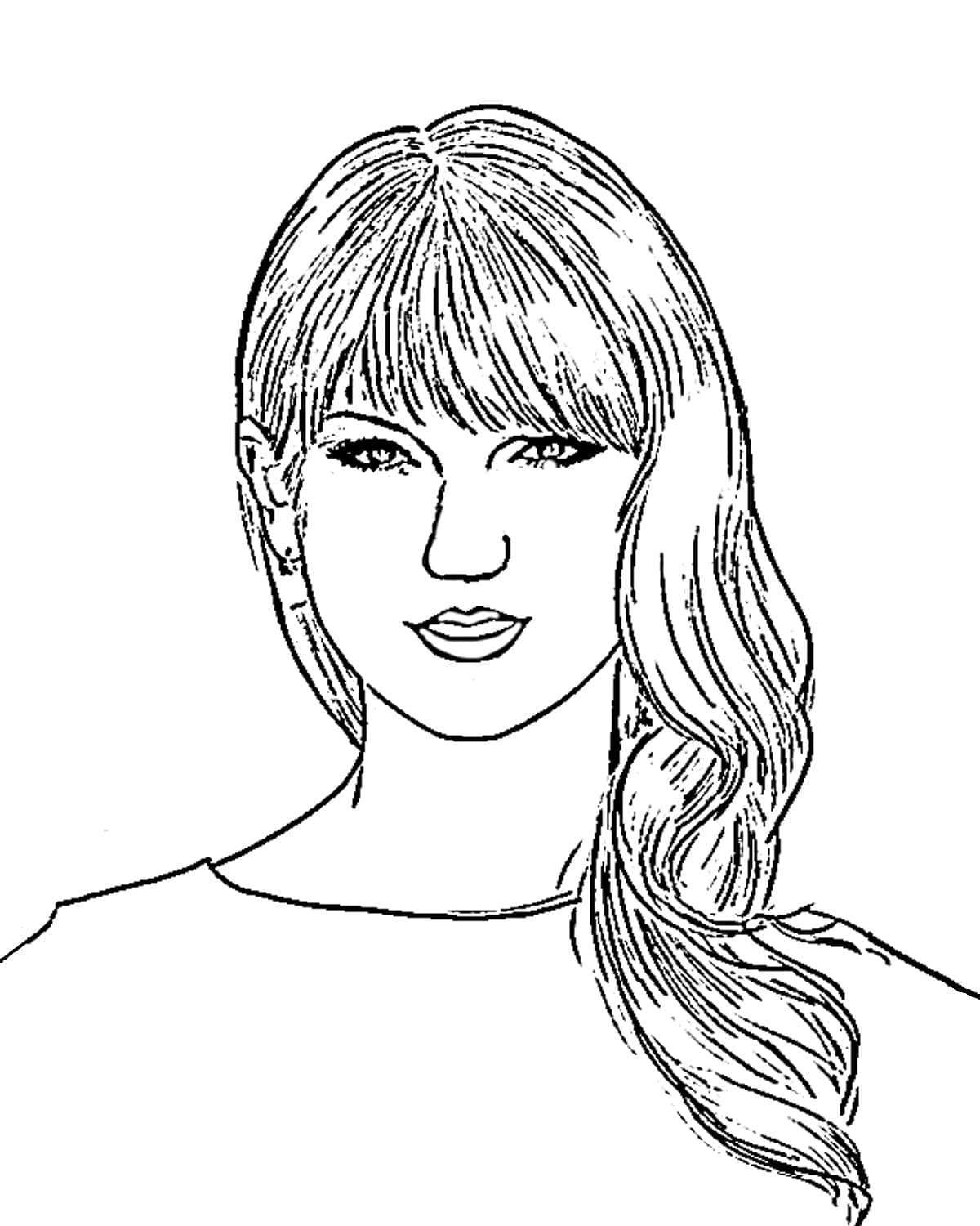 Taylor swift de colorat p01