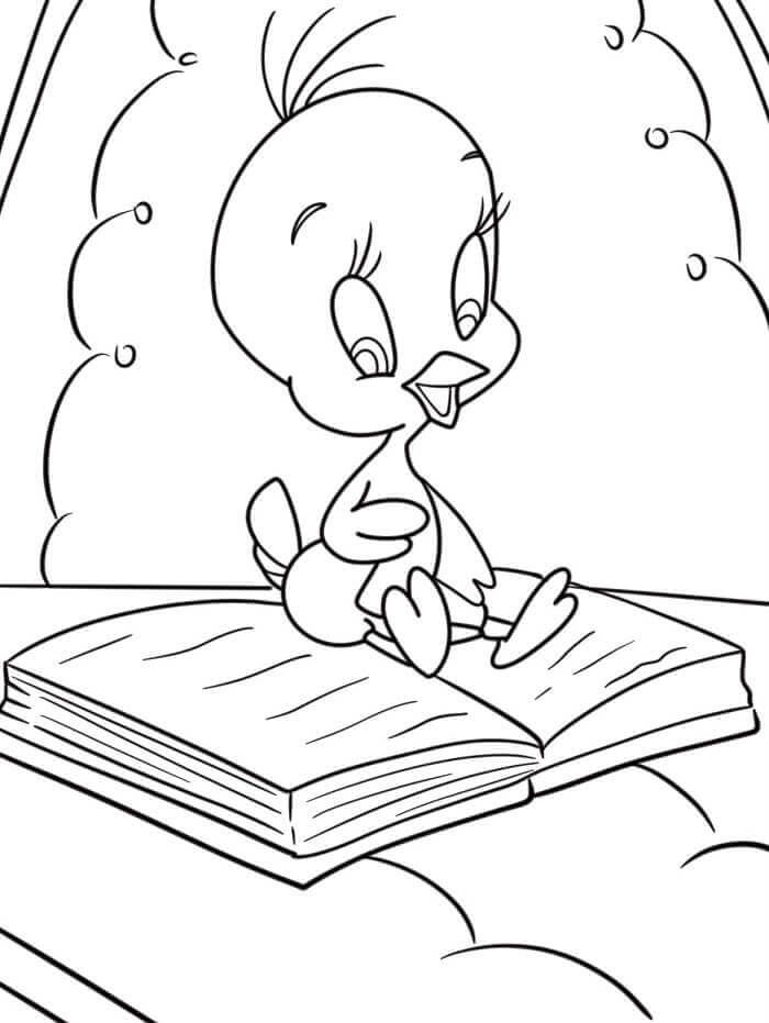 Fise de Colorat cu Tweety Gratuite