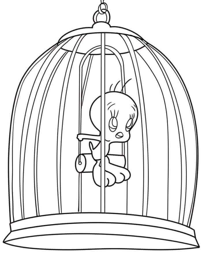 Fise de Colorat cu Tweety Imprimabile Pentru Copii