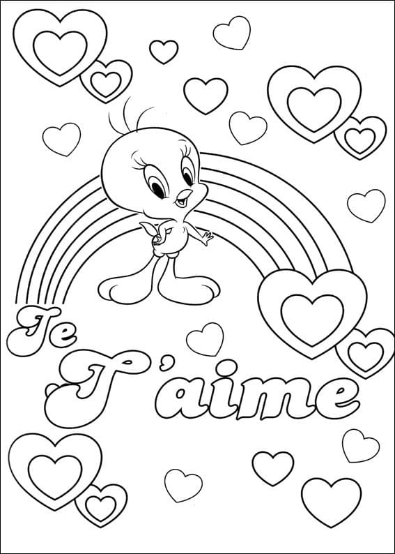 Tweety de colorat p05