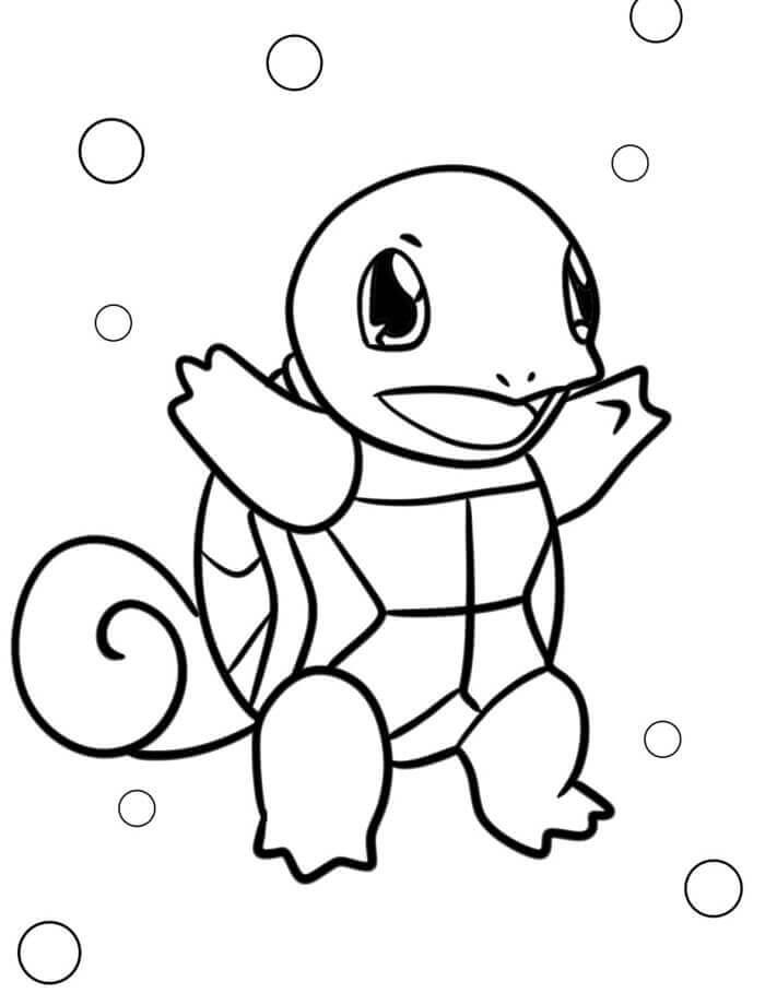 Fise de Colorat cu Adorabilă Squirtle