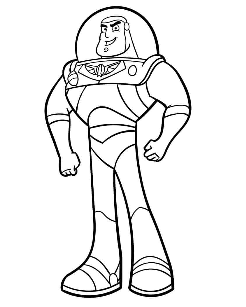 Fise de Colorat cu Buzz Lightyear Gratuite