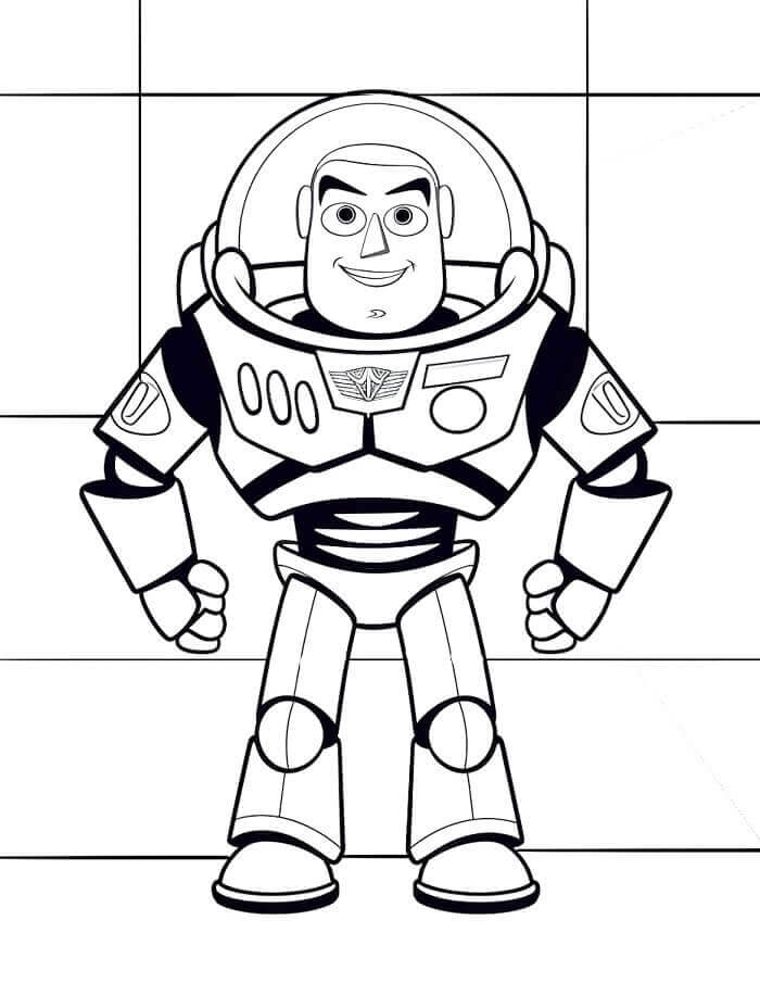 Fise de Colorat cu Buzz Lightyear Imprimabile Gratuite Pentru Copii