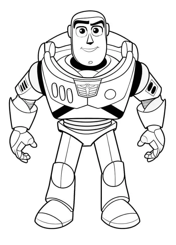 Fise de Colorat cu Buzz Lightyear Imprimabile Gratuite