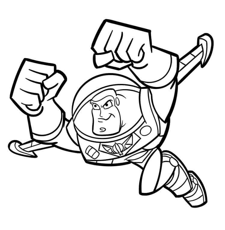 Fise de Colorat cu Buzz Lightyear Imprimabile