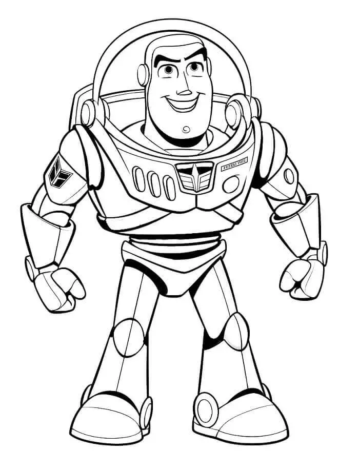 Fise de Colorat cu Buzz Lightyear Pentru Copii