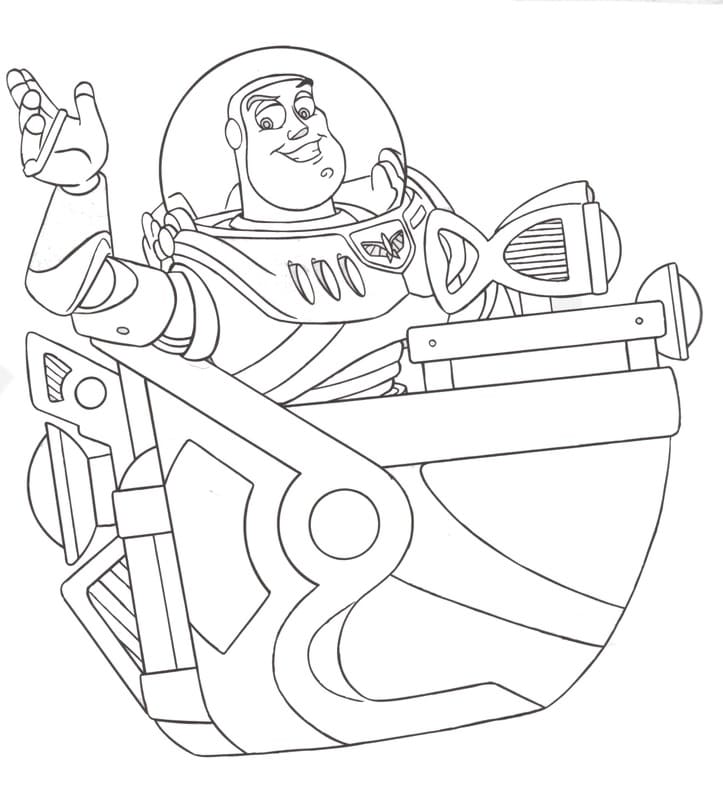 Buzz lightyear de colorat p05