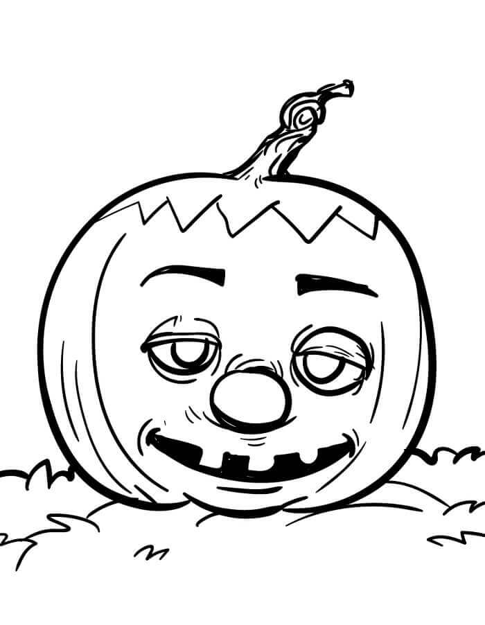 Fise de Colorat cu Dovleac de Halloween Imprimabile