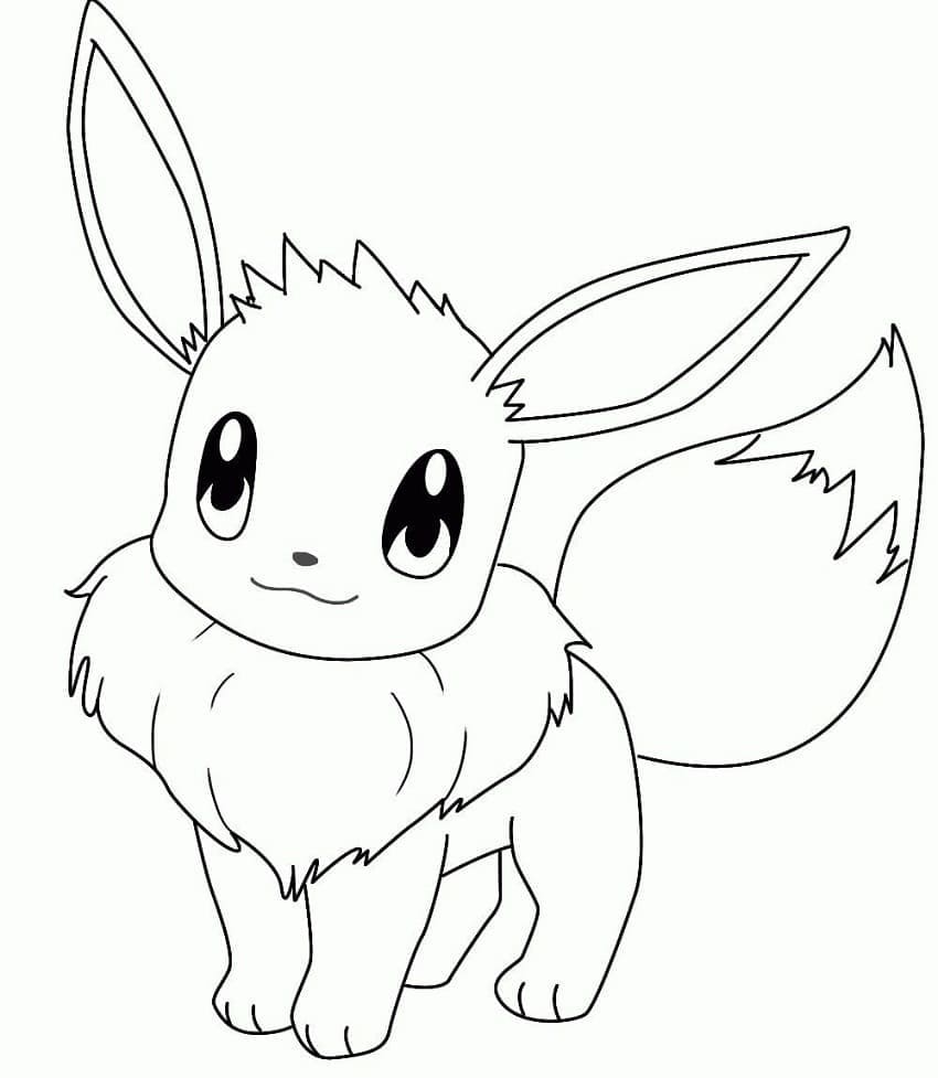 Eevee pokemon de colorat p02