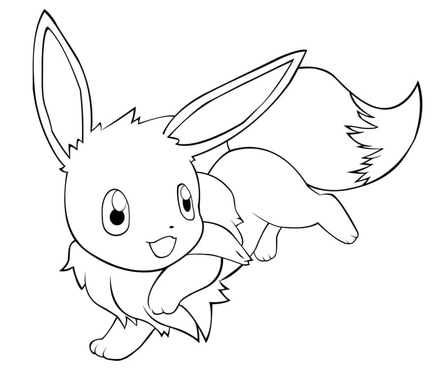 Eevee pokemon de colorat p05