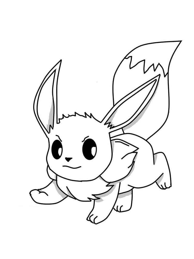 Eevee pokemon de colorat p09