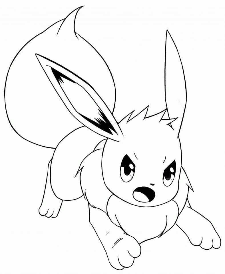 Eevee pokemon de colorat p10