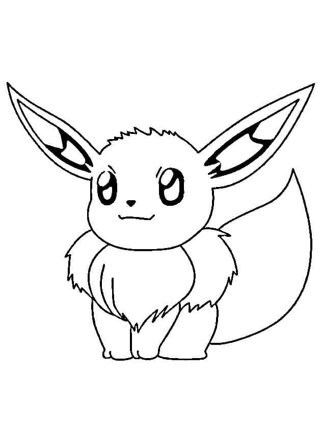 Eevee pokemon de colorat p11