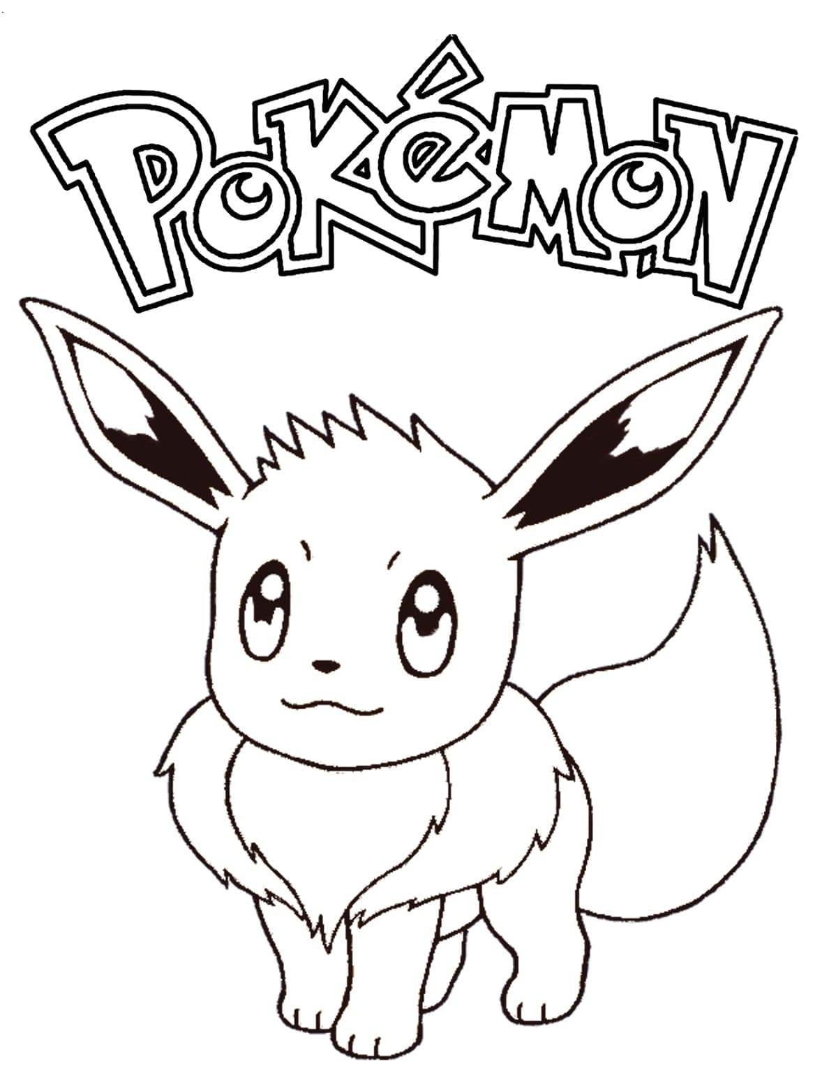 Eevee pokemon de colorat p13