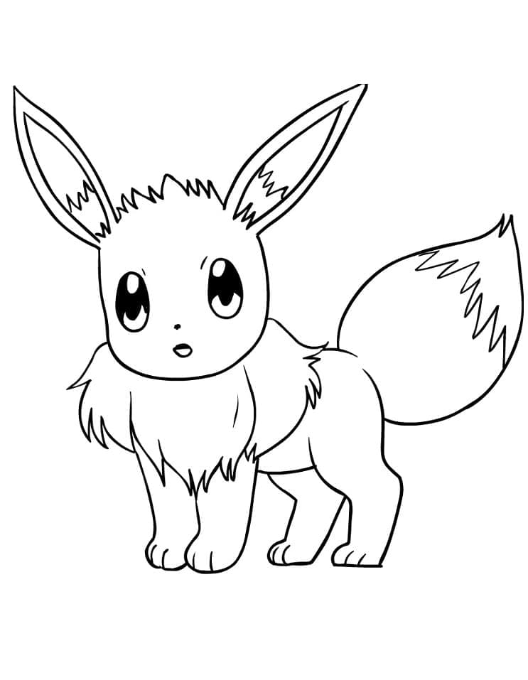 Eevee pokemon de colorat p14