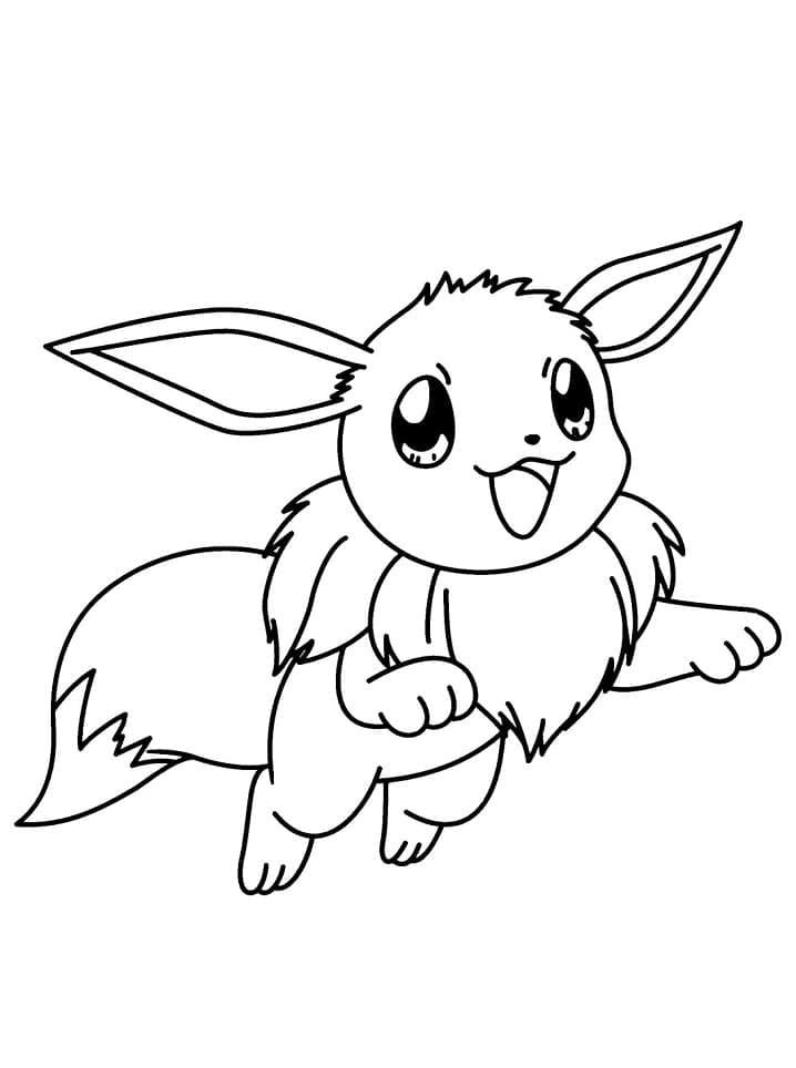 Eevee pokemon de colorat p17