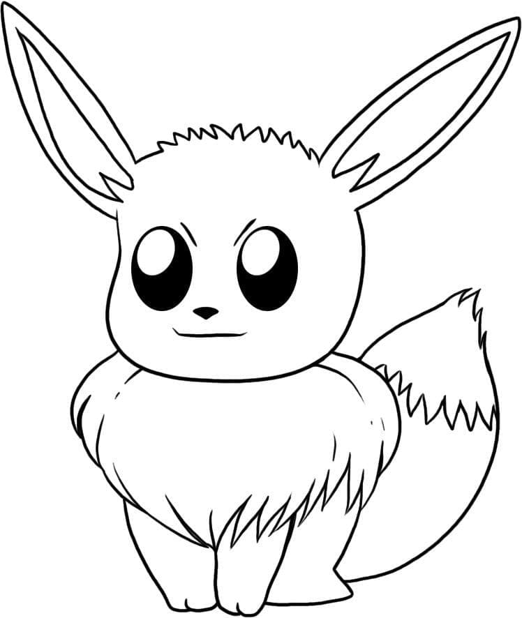 Eevee pokemon de colorat p18