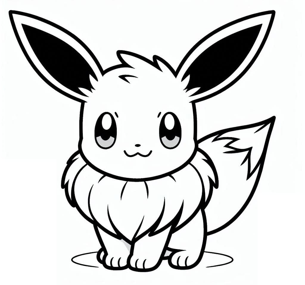 Eevee pokemon de colorat p19