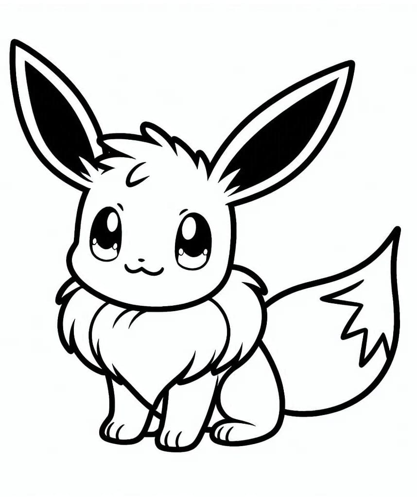 Eevee pokemon de colorat p20