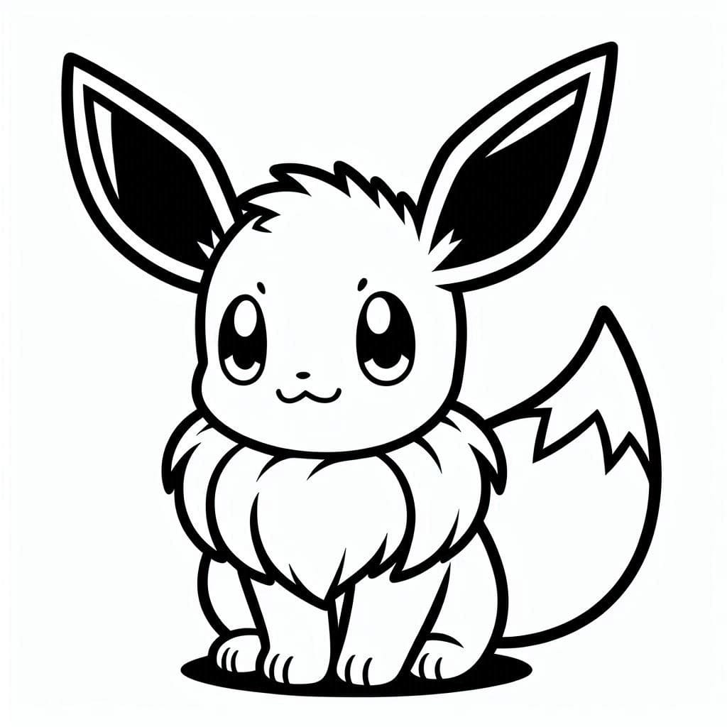 Eevee pokemon de colorat p24