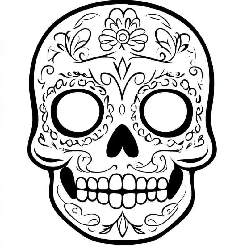 Fise de Colorat cu Gratuite Masca de Halloween