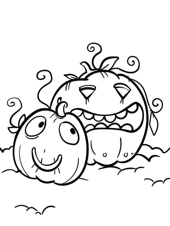 Fise de Colorat cu Halloween Dovleac