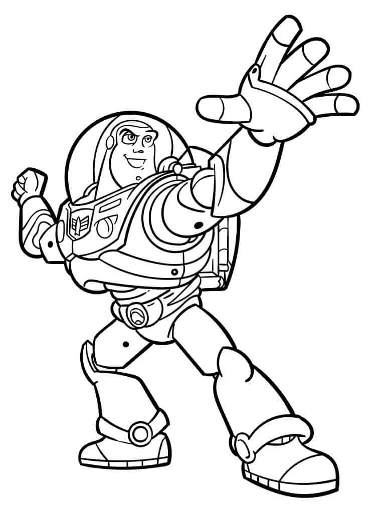 Fise de Colorat cu Imprimabile Buzz Lightyear