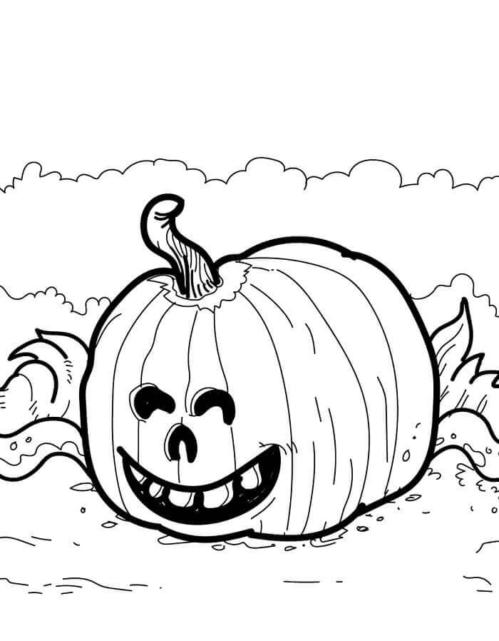Fise de Colorat cu Imprimabile Dovleac de Halloween