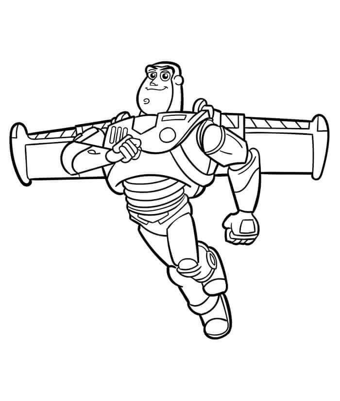 Fise de Colorat cu Imprimabile Gratuite Buzz Lightyear