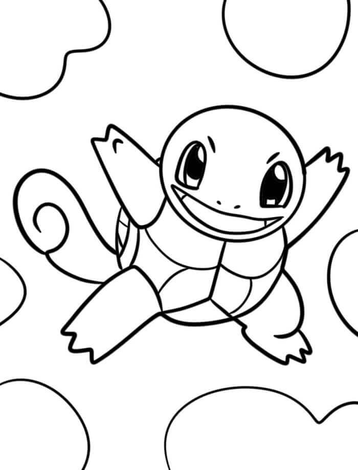 Fise de Colorat cu Squirtle minunată