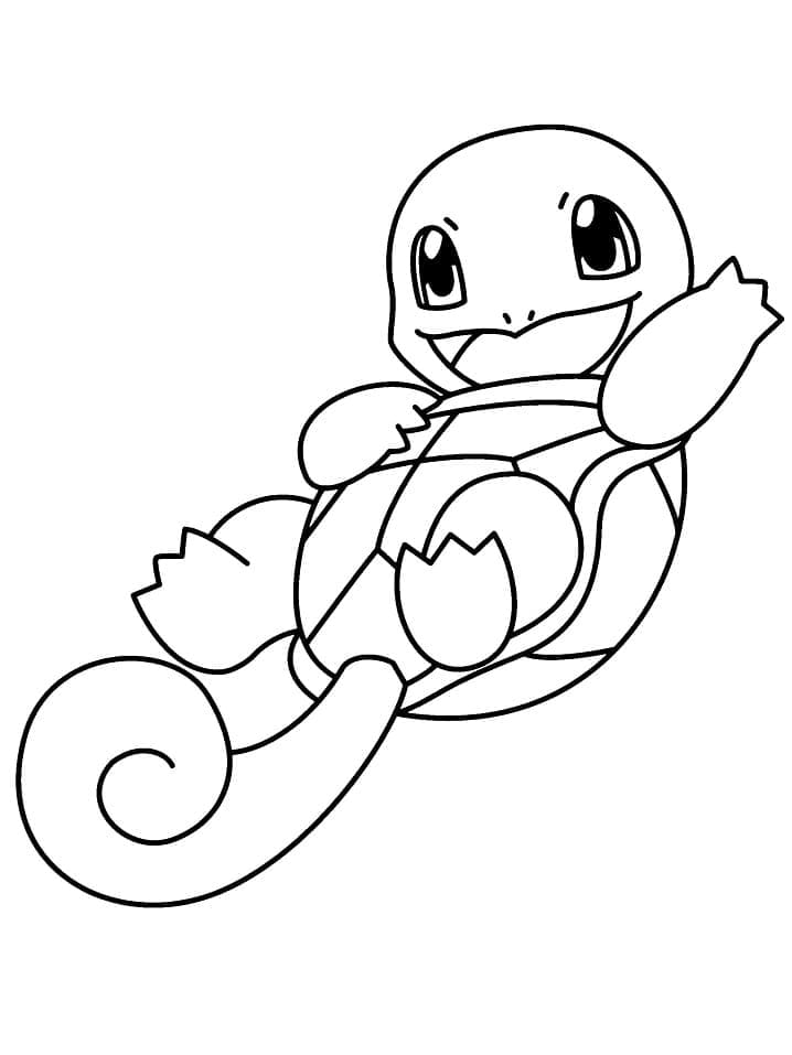 Squirtle pokemon de colorat p05