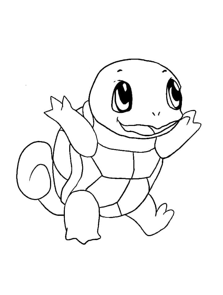 Squirtle pokemon de colorat p06