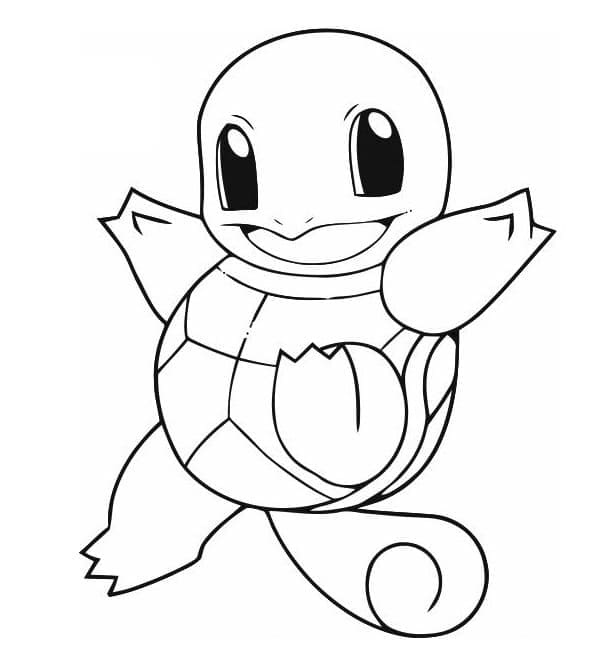 Squirtle pokemon de colorat p09