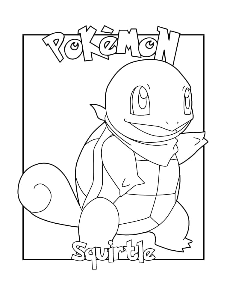 Squirtle pokemon de colorat p10