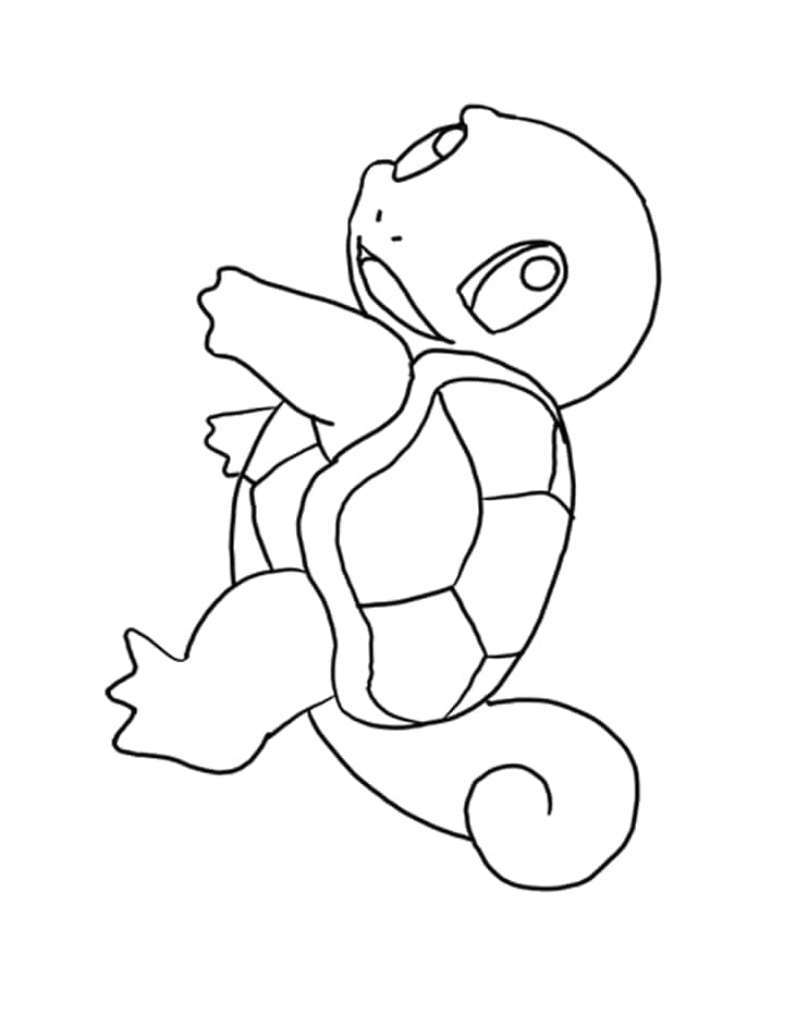 Squirtle pokemon de colorat p11