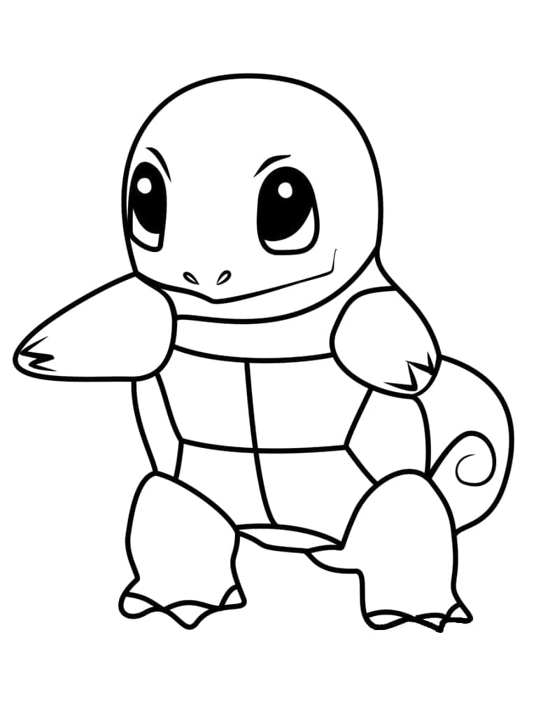 Squirtle pokemon de colorat p14