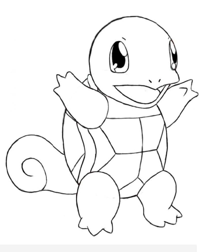 Squirtle pokemon de colorat p15